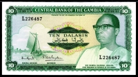 감비아 Gambia 1987-1990 10 Dalasis P10 미사용