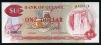가이아나 Guyana 1966-92 1Dollar P21a, Sign 2, 미사용