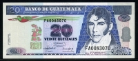 과테말라 Guatemala 1992 20 Quetzales,P83, 미사용