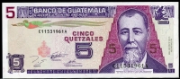 과테말라 Guatemala 1995 5 Quetzales P88b 미사용