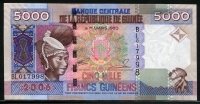 기니 Guinea 2006 5000Francs,P41,미사용 (사진과 일렬번호 다를수 있습니다. )