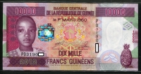 기니 Guinea 2012 10000Francs,P46, 미사용