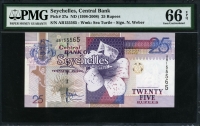 세이셸 Seychelles 1998-2008 25 Rupees P37a PMG 66 EPQ 완전미사용