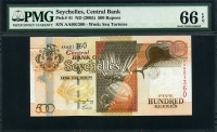 세이셸 Seychelles 2005 500 Rupees P41 AA PMG 66 EPQ 완전미사용