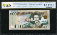 동카리브 East Caribbean States 2000 100 Dollars P41m PCGS 67 PPQ Superb 완전미사용