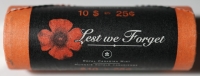 캐나다 2004년 '현충일(Remembrance Day)' 기념 양귀비 쿼터 오리지널 롤 (40개)