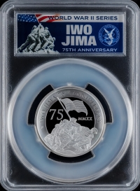 투발루 2020년 이오지마 전투 75주년 기념 5oz 은화 PCGS PR70 최고등급