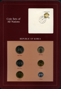 한국은행 1983-1984년 주화 미사용 6종 세트 - 프랭클린민트