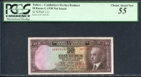 터키 Turkey 1930 50 Kurus,P133,PCGS 55 준미사용 (얼룩)
