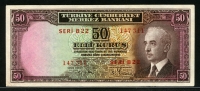 터키 Turkey 1930 50 Kurus,P133, 준미사용
